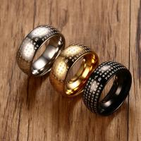 Stainless Steel Finger Ring, plated, Buddhist jewelry & for man 