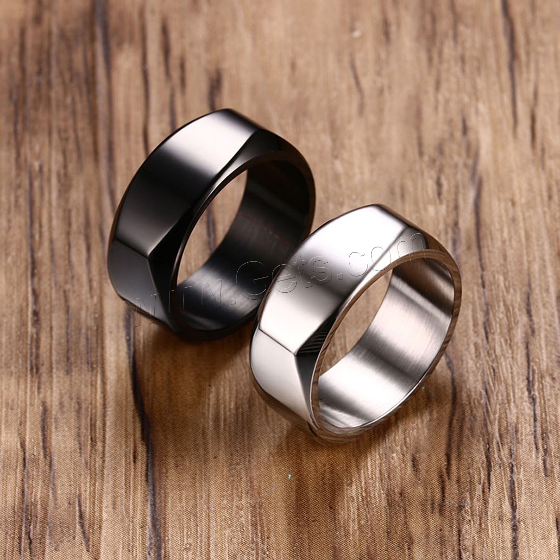 Stainless Steel Finger Ring, plated, different size for choice & for man, more colors for choice, 8mm, Sold By PC