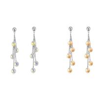 CRYSTALLIZED™ Elements Crystal Drop Earring, Brass, with CRYSTALLIZED™, platinum plated, for woman & faceted nickel, lead & cadmium free 