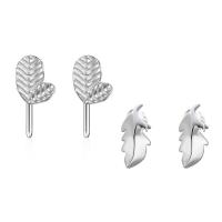 Sterling Silver Stud Earring, 925 Sterling Silver, stainless steel post pin, silver color plated & for woman 