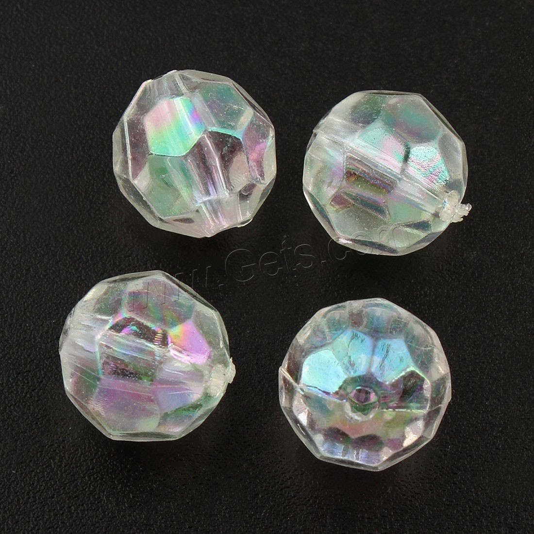 Acrylic Beads, different size for choice, Hole:Approx 1, 2.5mm, Sold By Bag