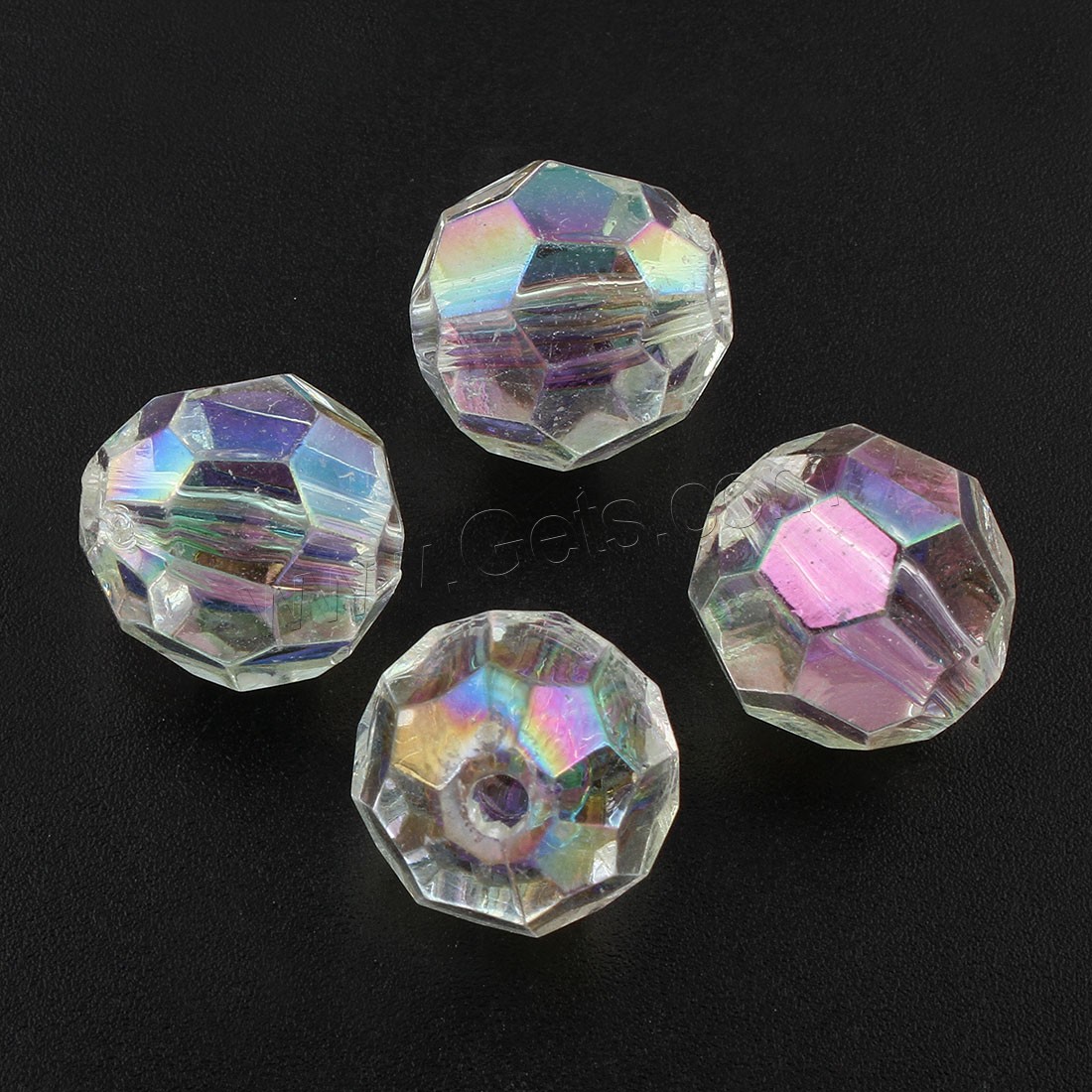 Acrylic Beads, different size for choice, Hole:Approx 1, 2.5mm, Sold By Bag