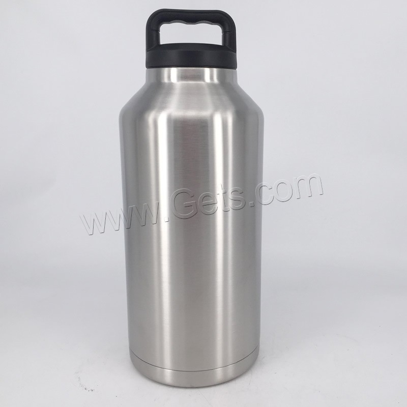 Botella de Agua, acero inoxidable 304, con Plástico, diverso tamaño para la opción, color original, Vendido por UD