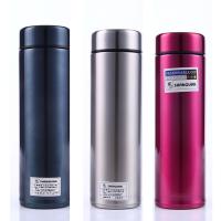 Water Bottles & Cups, 304 Stainless Steel, with Plastic, Column, stoving varnish 