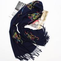 Cashmere and Acrylic Scarf & Shawl, Napping Cashmere, Rectangle, embroidered & for woman 