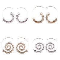 Zinc Alloy Drop Earring, brass post pin, plated & for woman 