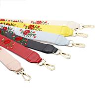 Bag Straps, PU Leather, with Zinc Alloy, gold color plated, embroidered & for woman 37mm Approx 39.3 Inch 