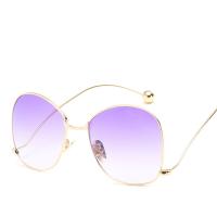 Fashion Sunglasses, Zinc Alloy, with PC plastic lens, gold color plated, anti ultraviolet & for woman lead & cadmium free 
