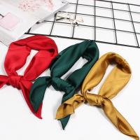 Квадратный шарф, сатин, Квадратная форма, Женский, Много цветов для выбора продается Strand
