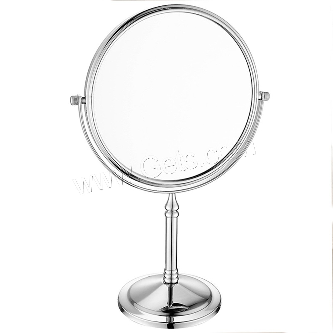 Brass Cosmetic Mirror, with Glass, platinum plated, rotatable & different size for choice & double-sided, Sold By PC