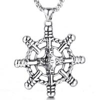 Stainless Steel Sweater Chain Necklace, Titanium Steel, polished, box chain & for man & blacken Approx 24 Inch 