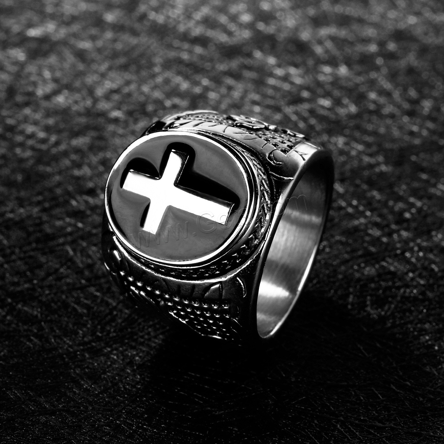 Titanium Steel Finger Ring, plated, different size for choice & for man & enamel, more colors for choice, 21mm, Sold By PC