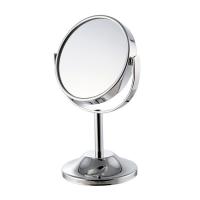 Espejo cosmético de hierro, fundición, con Vidrio, rotativo & cara doble, 83x72x150mm, Vendido por UD