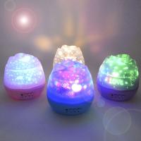 LED lampe de nuit en coloré, plastique PVC, commutateur bouton & avec interface USB & avec la lumière led & rotatif & changer de couleur automatic, plus de couleurs à choisir Vendu par PC