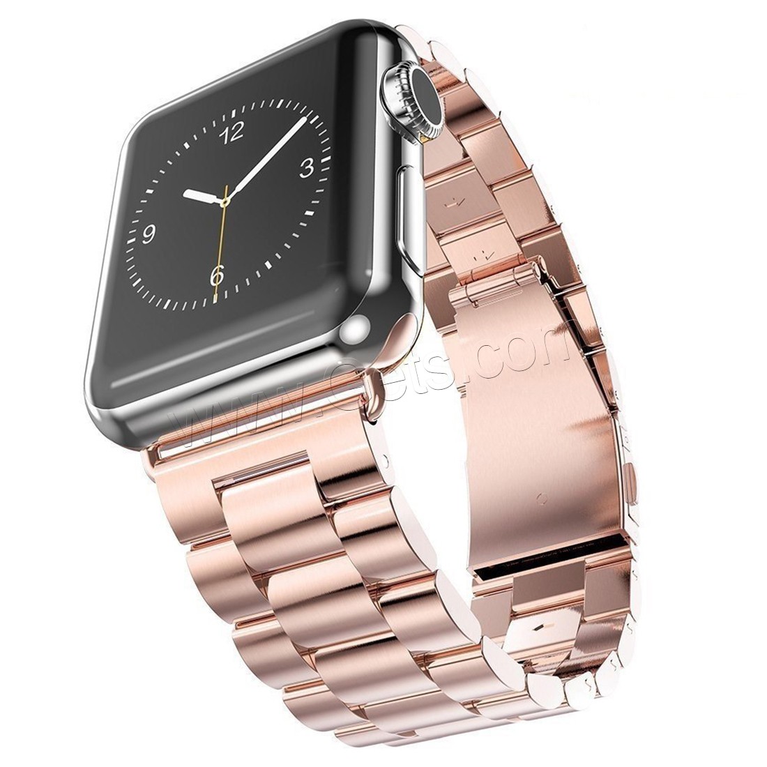 acier inoxydable bracelet de montre, Placage, pour montre apple & unisexe & normes différentes pour le choix, plus de couleurs à choisir, Longueur:Environ 8.5 pouce, Vendu par PC