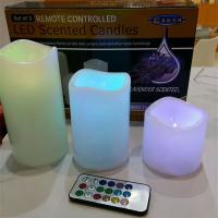 ABS Kunststoff Kerze, mit LED-Licht & Mit Fernbedienung, 262x174x83mm, 3PCs/Box, verkauft von Box