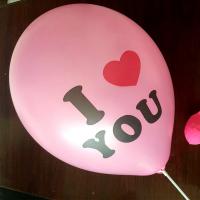 Ballon en nylon, latex, cadeau de mariage & avec le motif de coeur & avec le motif de lettre, 400mm, Vendu par PC