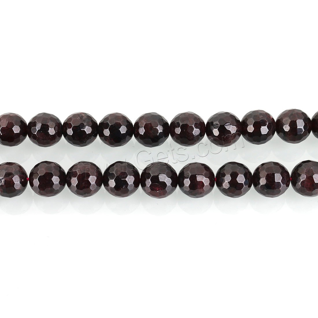 Natural Garnet Beads, Round, different size for choice & faceted, Hole:Approx 1mm, Length:Approx 15.5 Inch, Sold By Strand