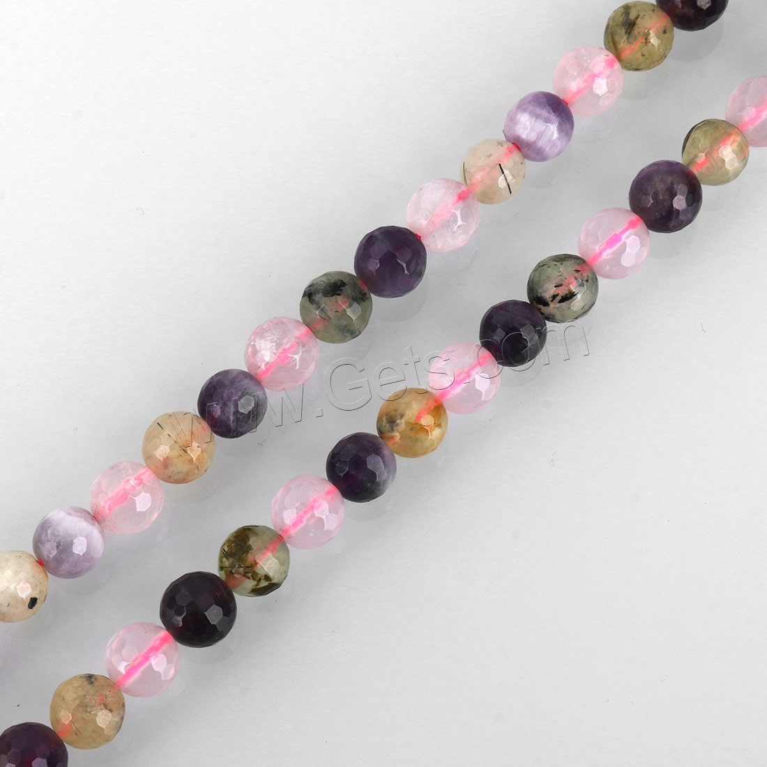 Mix Color Quartz Beads, Rainbow Quartz, Round, different size for choice & faceted, Hole:Approx 1mm, Length:Approx 15.5 Inch, Sold By Strand