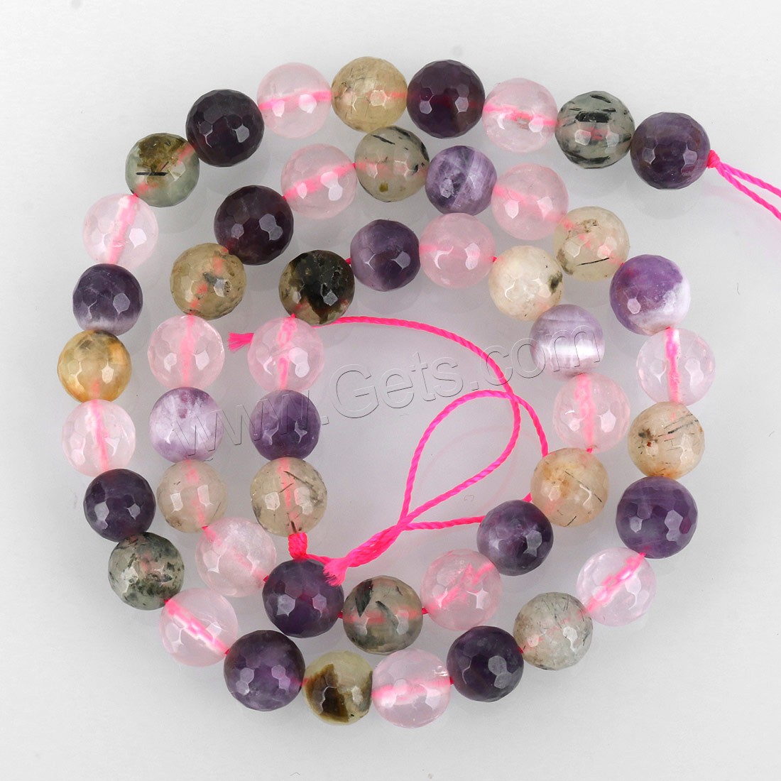 Mix Color Quartz Beads, Rainbow Quartz, Round, different size for choice & faceted, Hole:Approx 1mm, Length:Approx 15.5 Inch, Sold By Strand