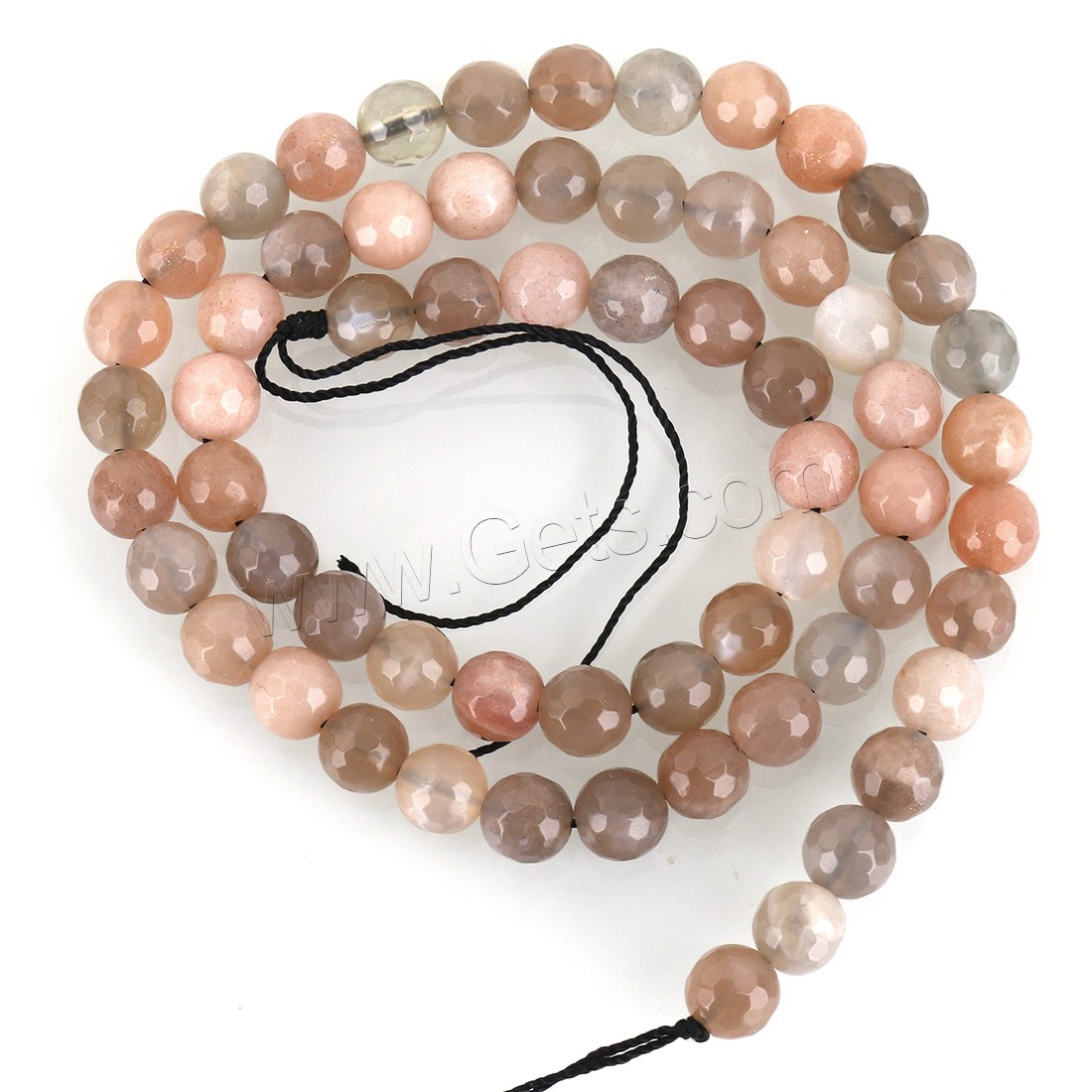 Natural Moonstone Beads, Round, different size for choice & faceted, Hole:Approx 1mm, Length:Approx 15.5 Inch, Sold By Strand