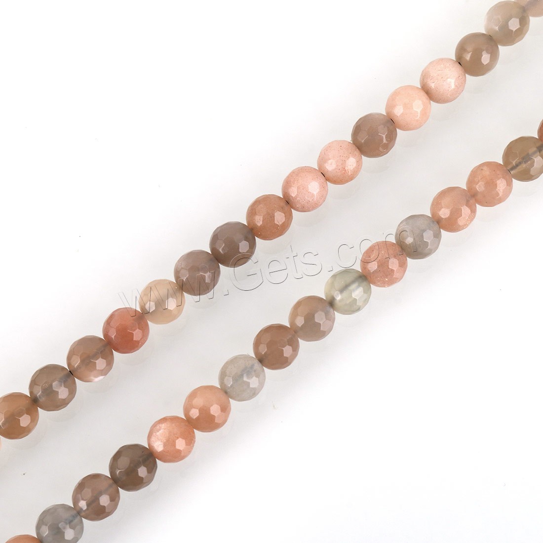 Natural Moonstone Beads, Round, different size for choice & faceted, Hole:Approx 1mm, Length:Approx 15.5 Inch, Sold By Strand