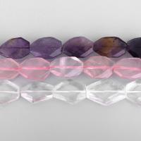 Mixed Gemstone Beads, Polygon & faceted & twist, 29-40x22-31x7-9mm Approx 2mm Approx 15-15.7 Inch, Approx 29- 
