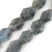 Labradorite Beads, faceted, 25-38x21-31x8-9mm Approx 2mm Approx 15.5 Inch, Approx 