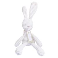 Plush Toys, Corduroy, with PP Cotton, Rabbit, for children, white, 400mm 