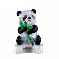 Dimensionales Puzzle, ABS Kunststoff, Panda, mit LED-Licht & für Kinder, 75x110mm, 180x130x75mm, verkauft von PC