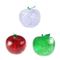 Dimensionales Puzzle, ABS Kunststoff, Apfel, mit LED-Licht & für Kinder, keine, 80x70mm, verkauft von PC