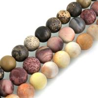 Mixed Gemstone Beads, Round & frosted, 4mm Approx 0.5mm Approx 15 Inch, Approx 