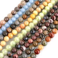 Mixed Gemstone Beads, Round 6mm Approx 0.5mm Approx 15 Inch, Approx 