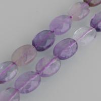 Mix Color Quartz Beads, Ametrine, Flat Oval Approx 0.6mm Approx 15.5 Inch 