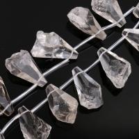 Natural Clear Quartz Beads, 18-24x34-40x18-24mm Approx 0.6mm Approx 16 Inch, Approx 