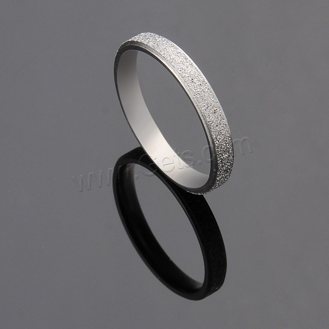 Titanium Steel Finger Ring, plated, polished & different size for choice & for woman, more colors for choice, 3mm, Sold By PC