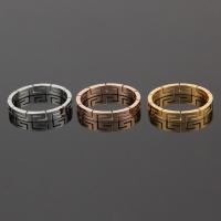 Titanium Steel Finger Ring, plated, polished & for woman & hollow 3.5mm 
