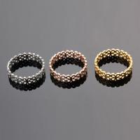 Титан Сталь палец кольцо, титан, Четырехлистный клевер, Другое покрытие, полировка & разный размер для выбора & Женский & отверстие, Много цветов для выбора, 5mm, продается PC
