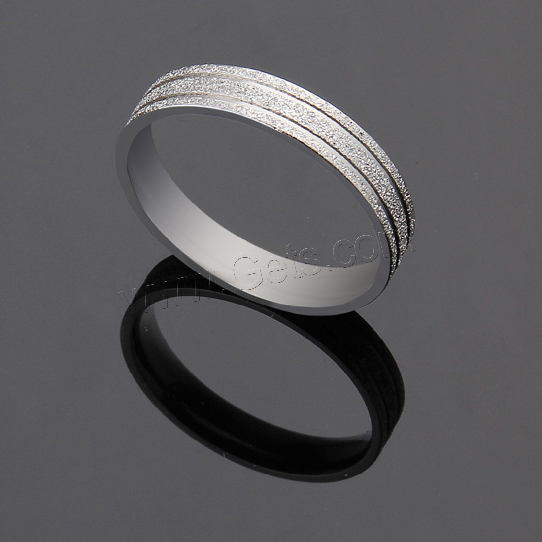 Titanium Steel Finger Ring, plated, polished & Unisex & different size for choice, more colors for choice, 4mm, Sold By PC