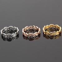 Titanium Steel Finger Ring, plated, polished & for woman 3.8mm 