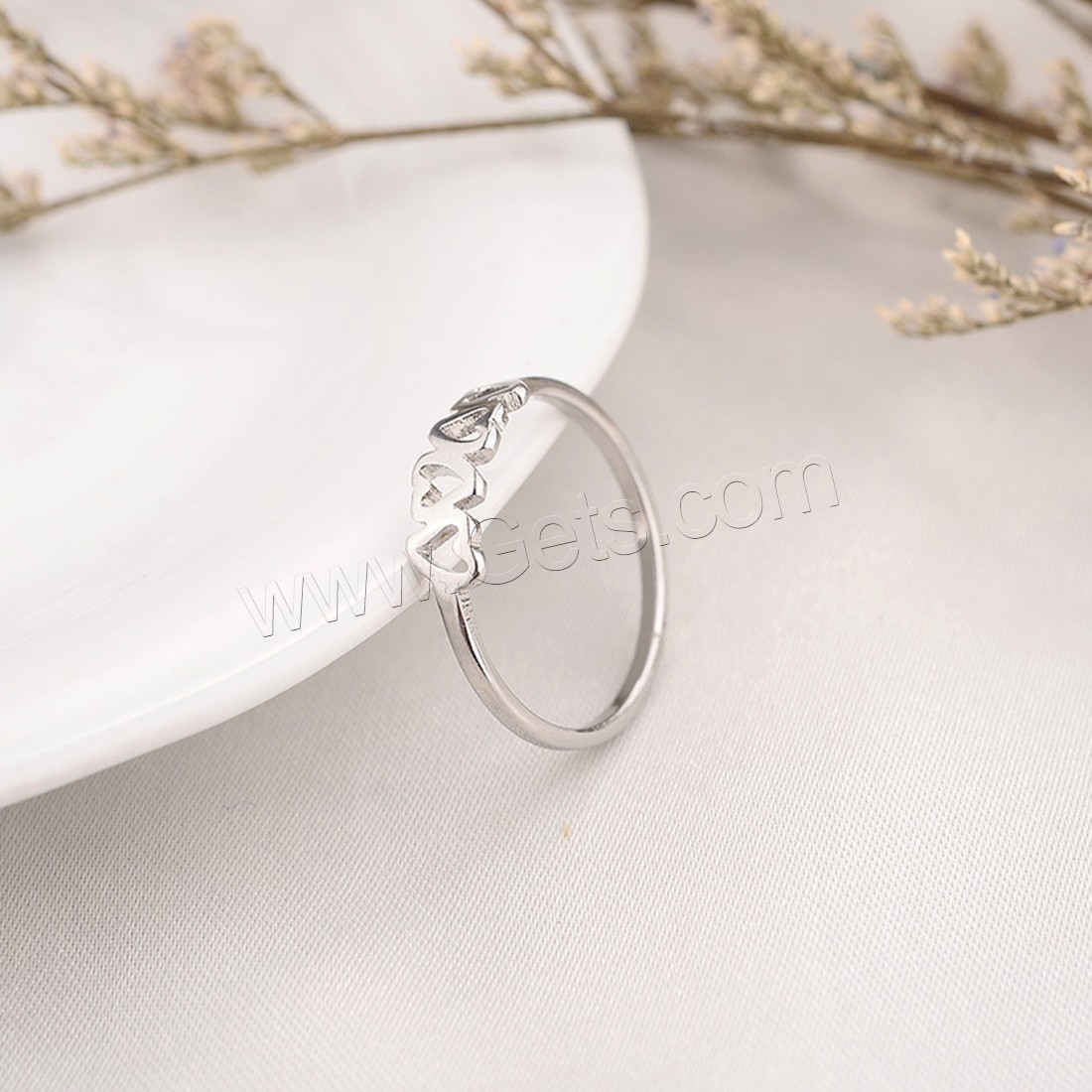 Titanium Steel Finger Ring, plated, polished & different size for choice & for woman, more colors for choice, 5mm, Sold By PC