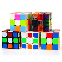 Speed Cube Magic Puzzle Rubik Cubes Toys , Plastic, Square, transparent, Random Color, 55mm 