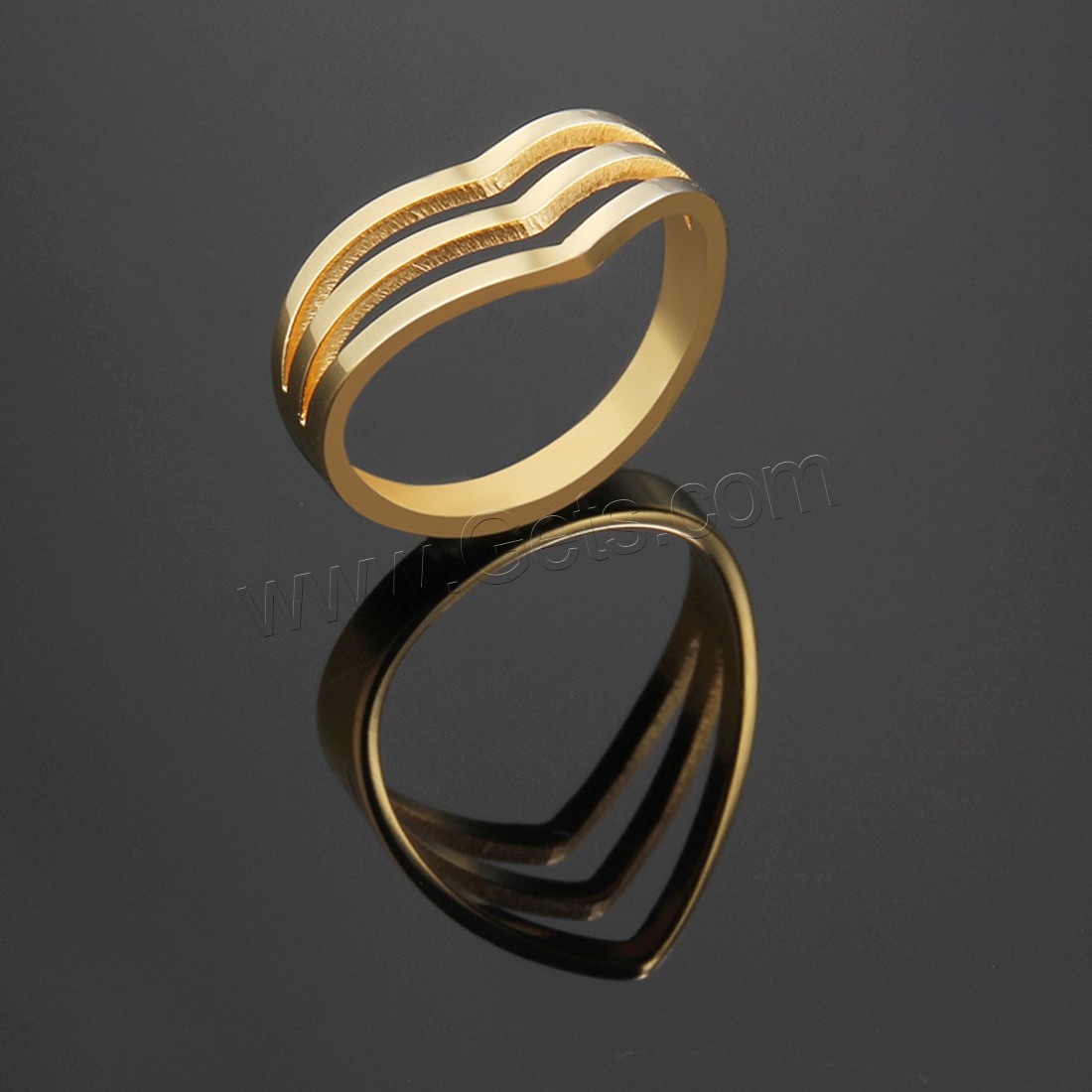 Titanium Steel Finger Ring, plated, different size for choice & for woman, more colors for choice, 12mm, Sold By PC
