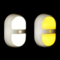 LED lampe de nuit en coloré, plastique ABS, commande lumière & styles différents pour le choix, blanc Vendu par PC