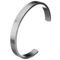 Stainless Steel Cuff Bangle, word endless love, for woman & with rhinestone, original color, 8mm, Inner Approx 