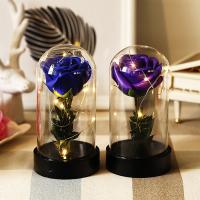 Glass Craft Decoration, with Soap & Plastic, blow, lightening & with LED light, Random Color 