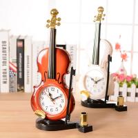 Plastic Alarm Clock, Violin, Random Color 