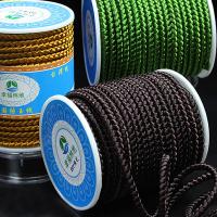 Cuerda de Nylon, cordón de nylon, con carrete de plástico, más colores para la opción, 3mm, aproximado 12m/Carrete, Vendido por Carrete