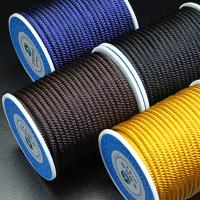 Corde en nylon, avec bobine plastique, plus de couleurs à choisir, 3.5mm, Environ Vendu par bobine