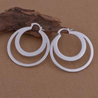 Brass Lever Back Earring, real silver plated, for woman, lead & cadmium free 